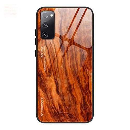 Yidai-Silu Galaxy S20 Plus Glas Case 【Holz Muster, 9H Hart,Kratzfest】 Back Cover Hartglas TPU Bumper Handy Hülle Phone Schale Schutz Tasche für Samsung Galaxy S20+ Plus 6,7" - Orange M06 Yidai-Silu Galaxy S20 Plus Glas Case 【Holz Muster, 9H Hart,Kratzfest】 Back Cover Hartglas TPU Bumper Handy Hülle Phone Schale Schutz Tasche für Samsung Galaxy S20+ Plus 6,7" - Orange M06 von Yidai-Silu