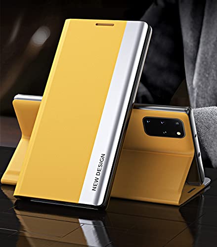 Yidai-Silu Galaxy S20 Plus Klapphülle 【Magnetverschluss, Galvanotechnik, Standfunktion】 Flip Case Schutzhülle Magnetisch Tasche Handy Cover für Samsung Galaxy S20+ Plus 6,7" - Gelb Yidai-Silu Galaxy S20 Plus Klapphülle 【Magnetverschluss, Galvanotechnik, Standfunktion】 Flip Case Schutzhülle Magnetisch Tasche Handy Cover für Samsung Galaxy S20+ Plus 6,7" - Gelb von Yidai-Silu
