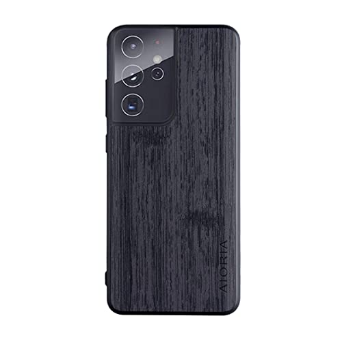 Yidai-Silu Galaxy S21 Ultra Back Cover 【Holz Muster, Anti-Fingerabdruck, Slim】 Rückseite Case Stoßfest Etui Schutz Tasche Schale Handy Hülle für Samsung Galaxy S21 Ultra 6,8" - Schwarz Yidai-Silu Galaxy S21 Ultra Back Cover 【Holz Muster, Anti-Fingerabdruck, Slim】 Rückseite Case Stoßfest Etui Schutz Tasche Schale Handy Hülle für Samsung Galaxy S21 Ultra 6,8" - Schwarz von Yidai-Silu