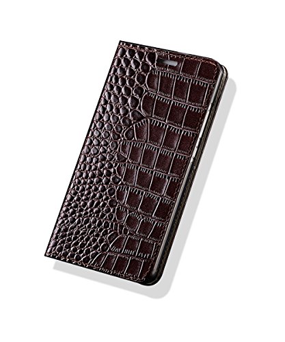 Yidai-Silu Galaxy S21 Ultra Echt Leder Flip Hülle, 【Luxuriös Krokodil Muster, Business】 Handy Tasche Wallet Case Schutz Cover für Samsung Galaxy S21 Ultra 6,8 Zoll - Alligator Dunkelbraun Yidai-Silu Galaxy S21 Ultra Echt Leder Flip Hülle, 【Luxuriös Krokodil Muster, Business】 Handy Tasche Wallet Case Schutz Cover für Samsung Galaxy S21 Ultra 6,8 Zoll - Alligator Dunkelbraun von Yidai-Silu
