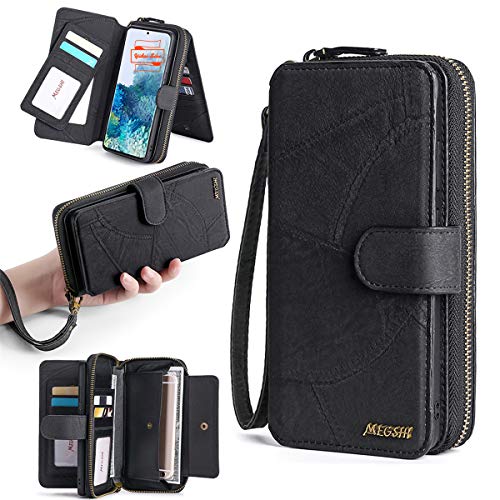 Yidai-Silu 2 in 1 Hülle für Galaxy S21 Ultra Leder Schutzhülle 【Abnehmbar, Mutil-Funktion, Drehbar Kartenfach】 Magnet Handyhülle Kunstleder Flip Case Geldbeutel für Samsung Galaxy S21 Ultra - Schwarz Yidai-Silu 2 in 1 Hülle für Galaxy S21 Ultra Leder Schutzhülle 【Abnehmbar, Mutil-Funktion, Drehbar Kartenfach】 Magnet Handyhülle Kunstleder Flip Case Geldbeutel für Samsung Galaxy S21 Ultra - Schwarz von Yidai-Silu
