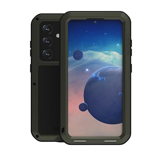 Yidai-Silu Galaxy S23 Plus Outdoor Hülle 【Militärstandard Harnisch, 2 Meter Stoßfest, IP-54 Zert.】 Handy Cover 360 Rundum Case für Samsung Galaxy S23 Plus 6,6" - Grün mit Displayfolie von Yidai-Silu