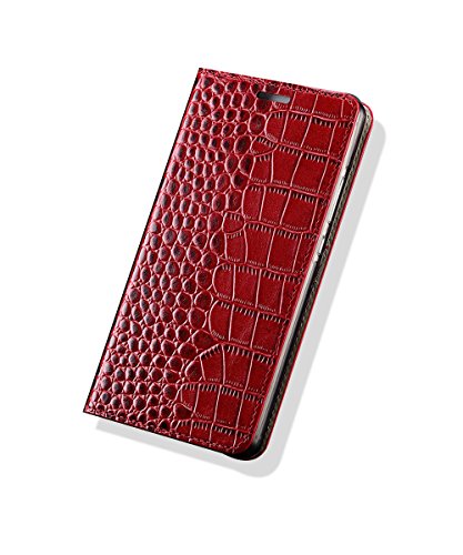 Yidai-Silu Galaxy S24 Ultra Echt Leder Flip Hülle, 【Luxuriös Krokodil Muster, Business】 Handy Tasche Wallet Case Schutz Cover für Samsung Galaxy S24 Ultra - Alligator Rot Yidai-Silu Galaxy S24 Ultra Echt Leder Flip Hülle, 【Luxuriös Krokodil Muster, Business】 Handy Tasche Wallet Case Schutz Cover für Samsung Galaxy S24 Ultra - Alligator Rot von Yidai-Silu