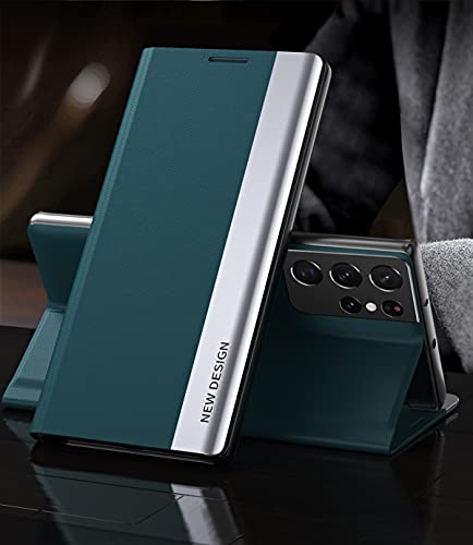 Yidai-Silu Galaxy S24 Ultra Klapphülle 【Magnetverschluss, Galvanotechnik, Standfunktion】 Flip Case Schutzhülle Magnetisch Tasche Handy Cover für Samsung Galaxy S24 Ultra 6,8" - Grün Yidai-Silu Galaxy S24 Ultra Klapphülle 【Magnetverschluss, Galvanotechnik, Standfunktion】 Flip Case Schutzhülle Magnetisch Tasche Handy Cover für Samsung Galaxy S24 Ultra 6,8" - Grün von Yidai-Silu