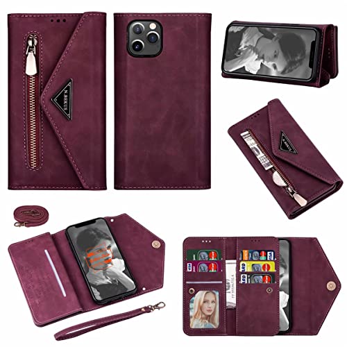Yidai-Silu Galaxy S24 Wallet Case 【Briefumschlag Design, Standfunktion】 Handy Hülle PU Leder Etui Flip Cover Geldbörse Portmonee Tasche für Samsung Galaxy S24 6,2" - Weinrot Yidai-Silu Galaxy S24 Wallet Case 【Briefumschlag Design, Standfunktion】 Handy Hülle PU Leder Etui Flip Cover Geldbörse Portmonee Tasche für Samsung Galaxy S24 6,2" - Weinrot von Yidai-Silu