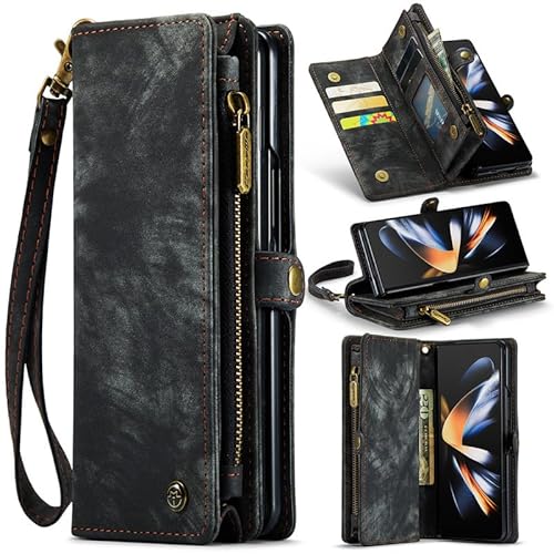 Yidai-Silu Abnehmbar Hülle für Galaxy Z Fold 4 Handyülle Mutil-Funktion Magnetische Wallet Case Tasche PU Leder Etui Flip Cover Geldbörse Portmonee für Samsung Galaxy Z Fold 4 - Schwarz Yidai-Silu Abnehmbar Hülle für Galaxy Z Fold 4 Handyülle Mutil-Funktion Magnetische Wallet Case Tasche PU Leder Etui Flip Cover Geldbörse Portmonee für Samsung Galaxy Z Fold 4 - Schwarz von Yidai-Silu