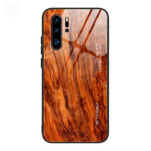 Yidai-Silu Huawei P30 Pro Glas Case 【Holz Muster, 9H Hart,Kratzfest】 Back Cover Hartglas TPU Bumper Handy Hülle Phone Schale Schutz Tasche für Huawei P30 Pro 6,47" - Orange M06 Yidai-Silu Huawei P30 Pro Glas Case 【Holz Muster, 9H Hart,Kratzfest】 Back Cover Hartglas TPU Bumper Handy Hülle Phone Schale Schutz Tasche für Huawei P30 Pro 6,47" - Orange M06 von Yidai-Silu