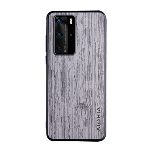 Yidai-Silu Huawei P40 Pro Back Cover 【Holz Muster, Anti-Fingerabdruck, Slim】 Rückseite Case Stoßfest Etui Schutz Tasche Schale Handy Hülle für Huawei P40 Pro 6,58" - Hell Grau Yidai-Silu Huawei P40 Pro Back Cover 【Holz Muster, Anti-Fingerabdruck, Slim】 Rückseite Case Stoßfest Etui Schutz Tasche Schale Handy Hülle für Huawei P40 Pro 6,58" - Hell Grau von Yidai-Silu