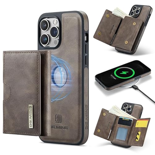 Yidai-Silu Hülle für iPhone 12 Pro Max 2-IN-1 Abnehmbar Handyhülle Magnetische Wallet Case PU Lederhülle Kabellos Laden Kartenfach RFID Schutzhülle Klapphülle für Apple iPhone 12 Pro Max - Kaffee Yidai-Silu Hülle für iPhone 12 Pro Max 2-IN-1 Abnehmbar Handyhülle Magnetische Wallet Case PU Lederhülle Kabellos Laden Kartenfach RFID Schutzhülle Klapphülle für Apple iPhone 12 Pro Max - Kaffee von Yidai-Silu