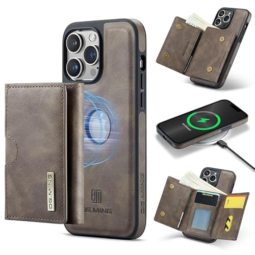 Yidai-Silu Hülle für iPhone 13 Pro 2-IN-1 Abnehmbar Handyhülle Magnetische Wallet Case PU Lederhülle Kabellos Laden Kartenfach RFID Schutzhülle Klapphülle für Apple iPhone 13 Pro - Kaffee Yidai-Silu Hülle für iPhone 13 Pro 2-IN-1 Abnehmbar Handyhülle Magnetische Wallet Case PU Lederhülle Kabellos Laden Kartenfach RFID Schutzhülle Klapphülle für Apple iPhone 13 Pro - Kaffee von Yidai-Silu