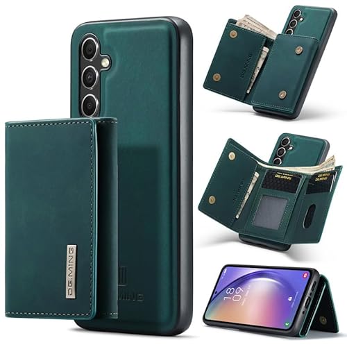Yidai-Silu Leder Hülle für Galaxy A35 5G Wallet Case【2 in 1 Abnehmbar, Viele Fächer, Standfunktion】 Magnet Tasche Geldbeutel Back Cover mit PU Wallet für Samsung Galaxy A35 5G - Grün Yidai-Silu Leder Hülle für Galaxy A35 5G Wallet Case【2 in 1 Abnehmbar, Viele Fächer, Standfunktion】 Magnet Tasche Geldbeutel Back Cover mit PU Wallet für Samsung Galaxy A35 5G - Grün von Yidai-Silu