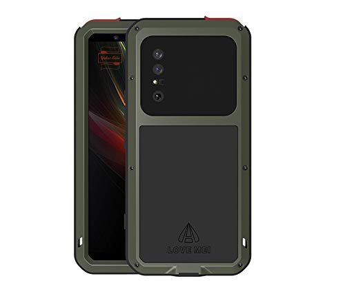 Yidai-Silu Xperia 1 II Outdoor Hülle 【Militärstandard Harnisch, 2 Meter Stoßfest, IP-54 Zert.】 Handy Cover 360 Rundum Case für Sony Xperia 1 II 6,5 Zoll - Grün mit Displayfolie Yidai-Silu Xperia 1 II Outdoor Hülle 【Militärstandard Harnisch, 2 Meter Stoßfest, IP-54 Zert.】 Handy Cover 360 Rundum Case für Sony Xperia 1 II 6,5 Zoll - Grün mit Displayfolie von Yidai-Silu
