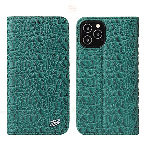 Yidai-Silu iPhone 16 Pro Max Echtleder Hülle 【Krokodil Muster, Standfunktion, Wallet Stil】 Handyhülle Rundumschutz Cover Rindsleder Case Flexibel Schale für iPhone 16 Pro Max 6,9" - Blau Yidai-Silu iPhone 16 Pro Max Echtleder Hülle 【Krokodil Muster, Standfunktion, Wallet Stil】 Handyhülle Rundumschutz Cover Rindsleder Case Flexibel Schale für iPhone 16 Pro Max 6,9" - Blau von Yidai-Silu