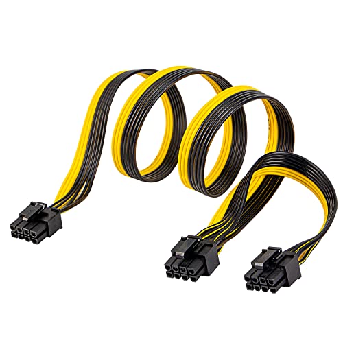 PCIE Kabel für Corsair, PSU 8Pin Stecker auf Dual PCIe 8Pin (6+2) Stecker Stromversorgungskabel für Corsair Modular Power Supply RM/HX/CX-M Serie von YieJoya