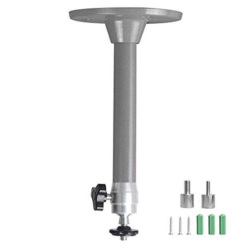 YiePhiot Mini Beamer Projektor Halterung Wall Ceiling Mount Kompatibel mit QKK,DR.J Upgrade,DBPOWER,Anker,VANKYO,AAXA Technologies, PVO,Artlii,LoongSon,APEMAN und meisten (175mm, Grau) von YiePhiot