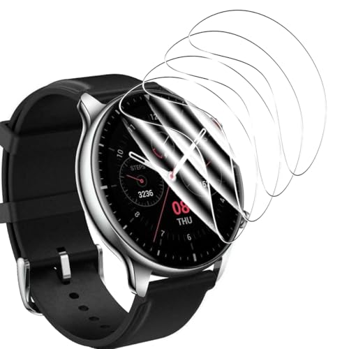 Yieehhow Schutzfolie für Amazfit GTR 2 46mm Panzerfolie, [4 Stück] HD Weich TPU Folie, Anti-Kratzer, Vollständige Deckung Flexible Displayschutzfolie für Amazfit GTR 2 46mm von Yieehhow