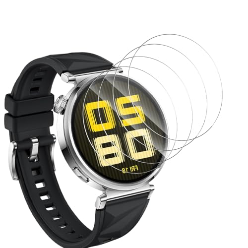 Yieehhow Schutzfolie für Huawei Watch GT 5 41mm Panzerglas, [4 Stück] 9H Härte Gehärtetes Glas, Anti-Kratzer/HD Displayschutz/Bläschenfrei Panzerfolie für Huawei Watch GT 5 41mm von Yieehhow