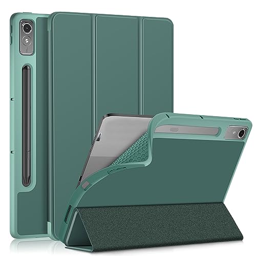 Yiernuo Hülle für Lenovo Tab P12 12.7 Zoll Tablet,Ultradünne Flip Case mit Auto Schlaf/Wach und Ständer Funktion,Green von Yiernuo