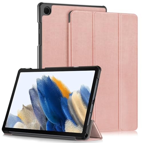 Yiernuo Hülle für Samsung Galaxy Tab A9+ / A9 Plus 11 Zoll 2023 SM-X210/X215/X216/X218 Tablet, Schlank Slim Schutzhülle mit Auto Schlaf/Wach,Roségold von Yiernuo