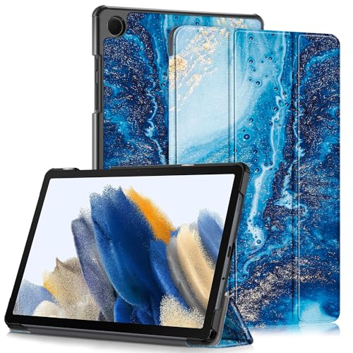 Yiernuo Hülle für Samsung Galaxy Tab A9+ / A9 Plus 11 Zoll 2023 SM-X210/X215/X216/X218 Tablet, Schlank Slim Schutzhülle mit Auto Schlaf/Wach,Wellen von Yiernuo