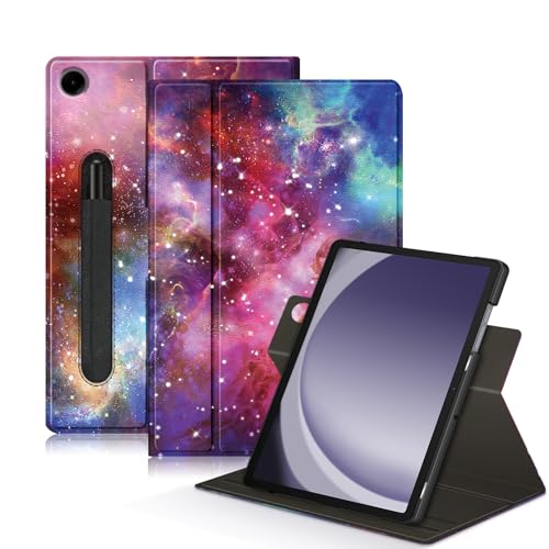 Yiernuo Hülle für Samsung Galaxy Tab A9 Plus/Galaxy Tab A9 + 11 Zoll Tablet,360° Drehen Schutzhülle mit Ständer Funktion Kompatibel SM-X210/X216/X218 Tablet,Graffiti von Yiernuo