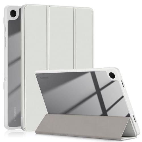 Yiernuo Hülle für Samsung Galaxy Tab A9 Plus/Tab A9 + 11 Zoll SM-X210/X216/X218 Tablet, Ultradünn Schutzhülle mit Translucent Rückseite Cover mit Auto Schlaf/Wach Funktion,Gray von Yiernuo