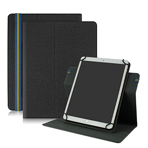 Yiernuo Universal Hülle für 10.1 Zoll Tablet,360° Drehen Schutzhülle mit Ständer Funktion Kompatibel 9.7 10 10.1 10.2 10.3 10.4 10.5 10.6 10.9 Zoll Tablet,Schwarz Yiernuo Universal Hülle für 10.1 Zoll Tablet,360° Drehen Schutzhülle mit Ständer Funktion Kompatibel 9.7 10 10.1 10.2 10.3 10.4 10.5 10.6 10.9 Zoll Tablet,Schwarz von Yiernuo
