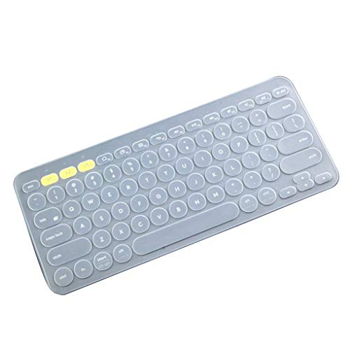 Tastaturabdeckung Drahtlose Tastatur Weiche Silikon wasserdichte Tastaturabdeckung Filmersatz für K380, transparent von Yihaifu