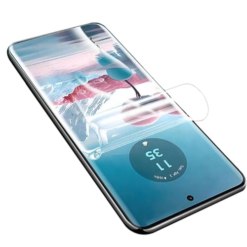 YiiLoxo 2 Stück Hydrogel Schutzfolie für Motorola Edge 50 Neo, Transparente Flexible TPU Displayschutzfolie [Kein Gehärtetes Glas][Fingerabdruck Unterstützen] von YiiLoxo