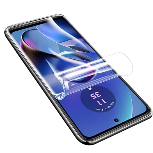 YiiLoxo 2 Stück Hydrogel Schutzfolie für Motorola Moto G14, Transparente Flexible TPU Displayschutzfolie [Kein Gehärtetes Glas][Fingerabdruck Unterstützen] von YiiLoxo