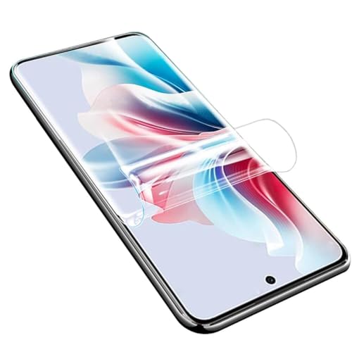 YiiLoxo 2 Stück Hydrogel Schutzfolie für Oppo Reno11 F, Transparente Flexible TPU Displayschutzfolie [Kein Gehärtetes Glas][Fingerabdruck Unterstützen] von YiiLoxo