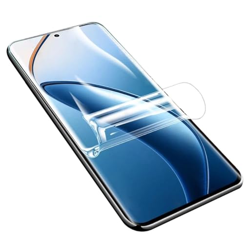 YiiLoxo 2 Stück Hydrogel Schutzfolie für Oppo Reno12 Pro, Transparente Flexible TPU Displayschutzfolie [Kein Gehärtetes Glas][Fingerabdruck Unterstützen] von YiiLoxo