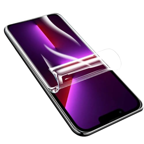 YiiLoxo 2 Stück Hydrogel Schutzfolie für iPhone 14 / iPhone 13/13 Pro, Transparente Flexible TPU Displayschutzfolie [Kein Gehärtetes Glas][Fingerabdruck Unterstützen] von YiiLoxo