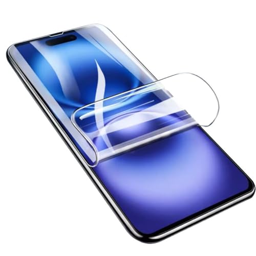 YiiLoxo 2 Stück Hydrogel Schutzfolie für iPhone 16 Plus, Transparente Flexible TPU Displayschutzfolie [Kein Gehärtetes Glas][Fingerabdruck Unterstützen] von YiiLoxo