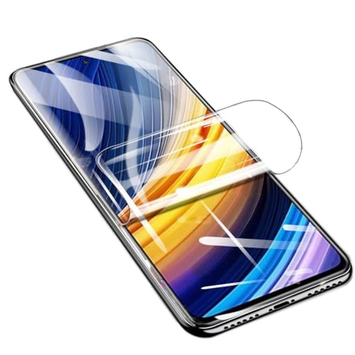 YiiLoxo Displayschutzfolie Kompatibel mit Xiaomi Poco X3 Pro/Xiaomi Poco X3 NFC, Flexible Hydrogel Schutzfolien [kein Hartglas] [Hohe Empfindlichkeit] [HD Transparent] von YiiLoxo