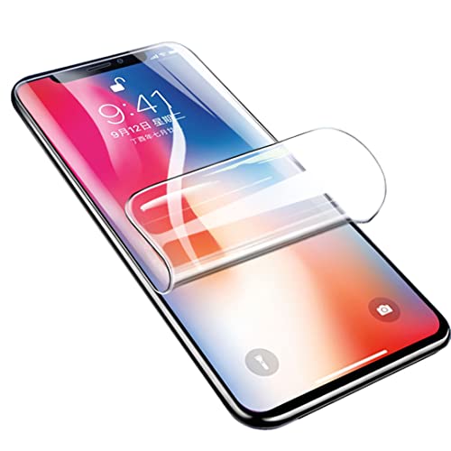 YiiLoxo Displayschutzfolie Kompatibel mit iPhone 11 Pro/iPhone XS/X, Flexible Hydrogel Schutzfolien [kein Hartglas] [Hohe Empfindlichkeit] [HD Transparent] von YiiLoxo