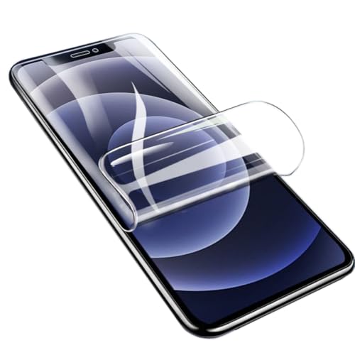 YiiLoxo Displayschutzfolie Kompatibel mit iPhone 12 Pro Max, Flexible Hydrogel Schutzfolien [kein Hartglas] [Hohe Empfindlichkeit] [HD Transparent] von YiiLoxo
