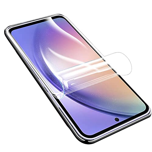 YiiLoxo Hydrogel Schutzfolie für Samsung Galaxy A54, 2 Stück Weich TPU Folie, Kratzfest Blasenfrei HD Klar Displayfolie Fingerabdruck Entsperren von YiiLoxo