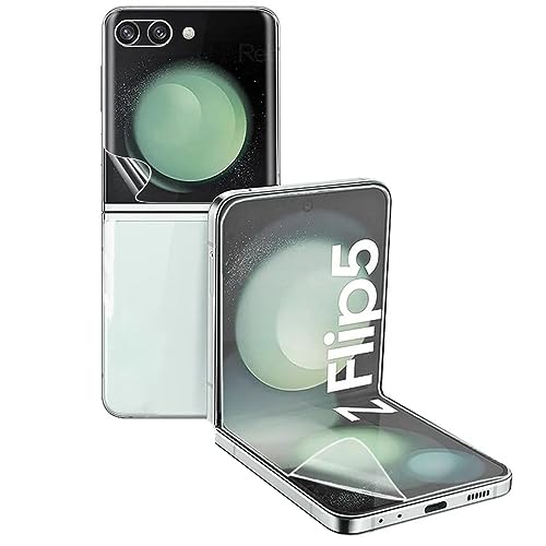 YiiLoxo Schutzfolie für Samsung Galaxy Z Flip 5 / Flip5, 2 Stück Weich TPU Folie, Kratzfest Blasenfrei HD Klar Displayfolie Fingerabdruck Entsperren YiiLoxo Schutzfolie für Samsung Galaxy Z Flip 5 / Flip5, 2 Stück Weich TPU Folie, Kratzfest Blasenfrei HD Klar Displayfolie Fingerabdruck Entsperren von YiiLoxo