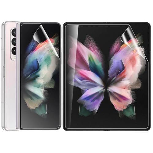 YiiLoxo Hydrogel Schutzfolie für Samsung Galaxy Z Fold 3 / Fold3 5G, 2 Stück Weich TPU Folie, Kratzfest Blasenfrei HD Klar Displayfolie Fingerabdruck Entsperren YiiLoxo Hydrogel Schutzfolie für Samsung Galaxy Z Fold 3 / Fold3 5G, 2 Stück Weich TPU Folie, Kratzfest Blasenfrei HD Klar Displayfolie Fingerabdruck Entsperren von YiiLoxo