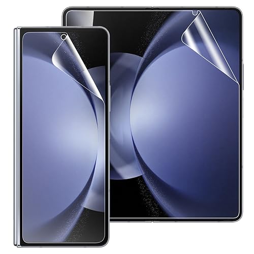 YiiLoxo Schutzfolie für Samsung Galaxy Z Fold 5 / Fold5, 2 Stück Weich TPU Folie, Kratzfest Blasenfrei HD Klar Displayfolie Fingerabdruck Entsperren YiiLoxo Schutzfolie für Samsung Galaxy Z Fold 5 / Fold5, 2 Stück Weich TPU Folie, Kratzfest Blasenfrei HD Klar Displayfolie Fingerabdruck Entsperren von YiiLoxo