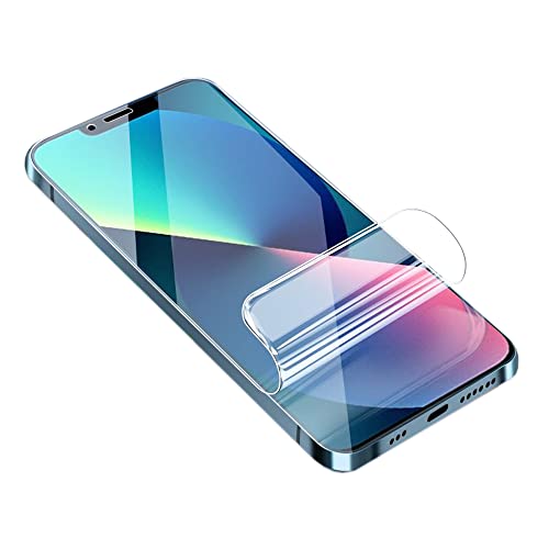 YiiLoxo Schutzfolie für iPhone 13 Mini, 2 Stück Weich TPU Folie, Kratzfest Blasenfrei HD Klar Displayfolie Fingerabdruck Entsperren von YiiLoxo