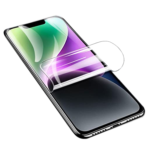 YiiLoxo Schutzfolie für iPhone 14, 2 Stück Weich TPU Folie, Kratzfest Blasenfrei HD Klar Displayfolie Fingerabdruck Entsperren von YiiLoxo