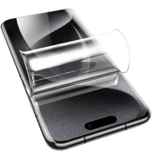 YiiLoxo Schutzfolie für iPhone 15 Pro, 2 Stück Weich TPU Folie, Kratzfest Blasenfrei HD Klar Displayfolie Fingerabdruck Entsperren YiiLoxo Schutzfolie für iPhone 15 Pro, 2 Stück Weich TPU Folie, Kratzfest Blasenfrei HD Klar Displayfolie Fingerabdruck Entsperren von YiiLoxo