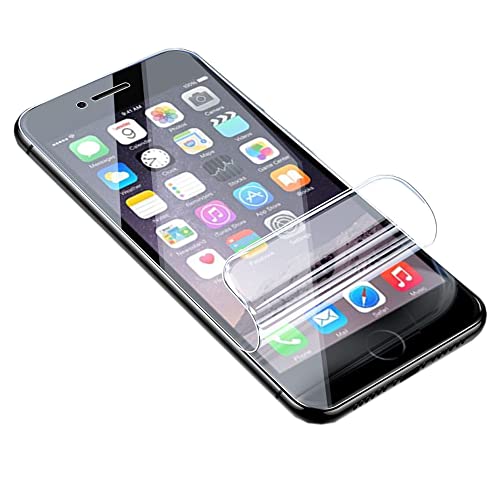 YiiLoxo Schutzfolie für iPhone 8 Plus, 2 Stück Weich TPU Folie, Kratzfest Blasenfrei HD Klar Displayfolie Fingerabdruck Entsperren von YiiLoxo