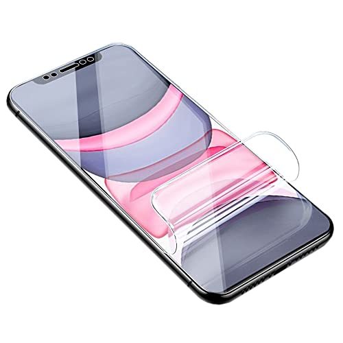 YiiLoxo Schutzfolie für iPhone XR, 2 Stück Weich TPU Folie, Kratzfest Blasenfrei HD Klar Displayfolie Fingerabdruck Entsperren für iPhone 11 von YiiLoxo