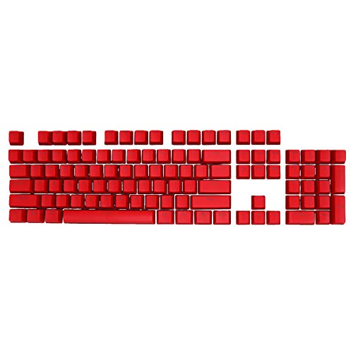 Yiifunglong 104-teiliges ABS-Tastenkappen-Set, mechanische Tastenkappen, OEM-Universal-Hintergrundbeleuchtung, Ersatz-Tastenkappen für mechanische Tastatur, rot von Yiifunglong