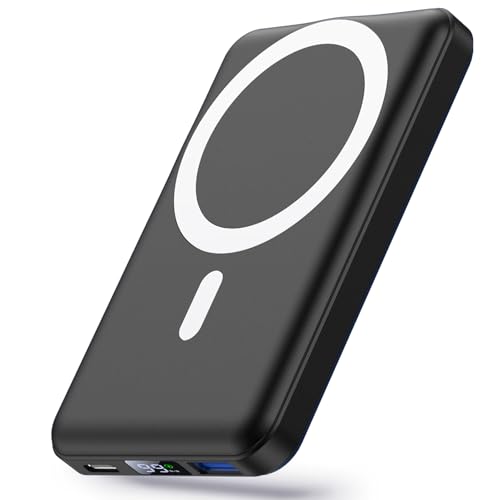 Yiisonger Powerbank für Magsafe,Magnetische Power Bank 10000mAh,Externer Akku mit USBC Ladekabel und LED-Display, 22.5W PD Schnelles Laden, Kompatibel für iPhone 16/15/14/13/12/Pro/Pro Max/Plus Yiisonger Powerbank für Magsafe,Magnetische Power Bank 10000mAh,Externer Akku mit USBC Ladekabel und LED-Display, 22.5W PD Schnelles Laden, Kompatibel für iPhone 16/15/14/13/12/Pro/Pro Max/Plus von Yiisonger