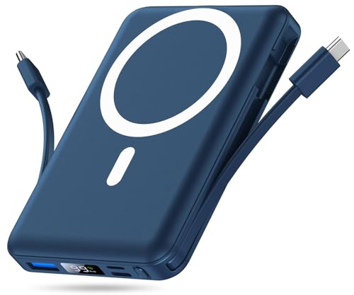 Yiisonger für Magsafe Powerbank 10000mAh, Wireless Magnetische Powerbank Schnelles Laden mit LED-Display und USB-C Ladekabel Externe Akkupack für iPhone 16/15/14/13/12 Pro Max/Pro/Plus Yiisonger für Magsafe Powerbank 10000mAh, Wireless Magnetische Powerbank Schnelles Laden mit LED-Display und USB-C Ladekabel Externe Akkupack für iPhone 16/15/14/13/12 Pro Max/Pro/Plus von Yiisonger