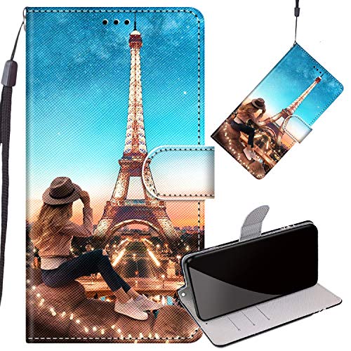 Yiizy Handyhüllen für Apple iPhone 7 / iPhone 8, Eiffelturm Ledertasche Flip Hülle Wallet Stylish mit Standfunktion Magnetisch PU Tasche Schutzhülle passt für iPhone 7/ iPhone 8/ A1778 Smartphone von Yiizy